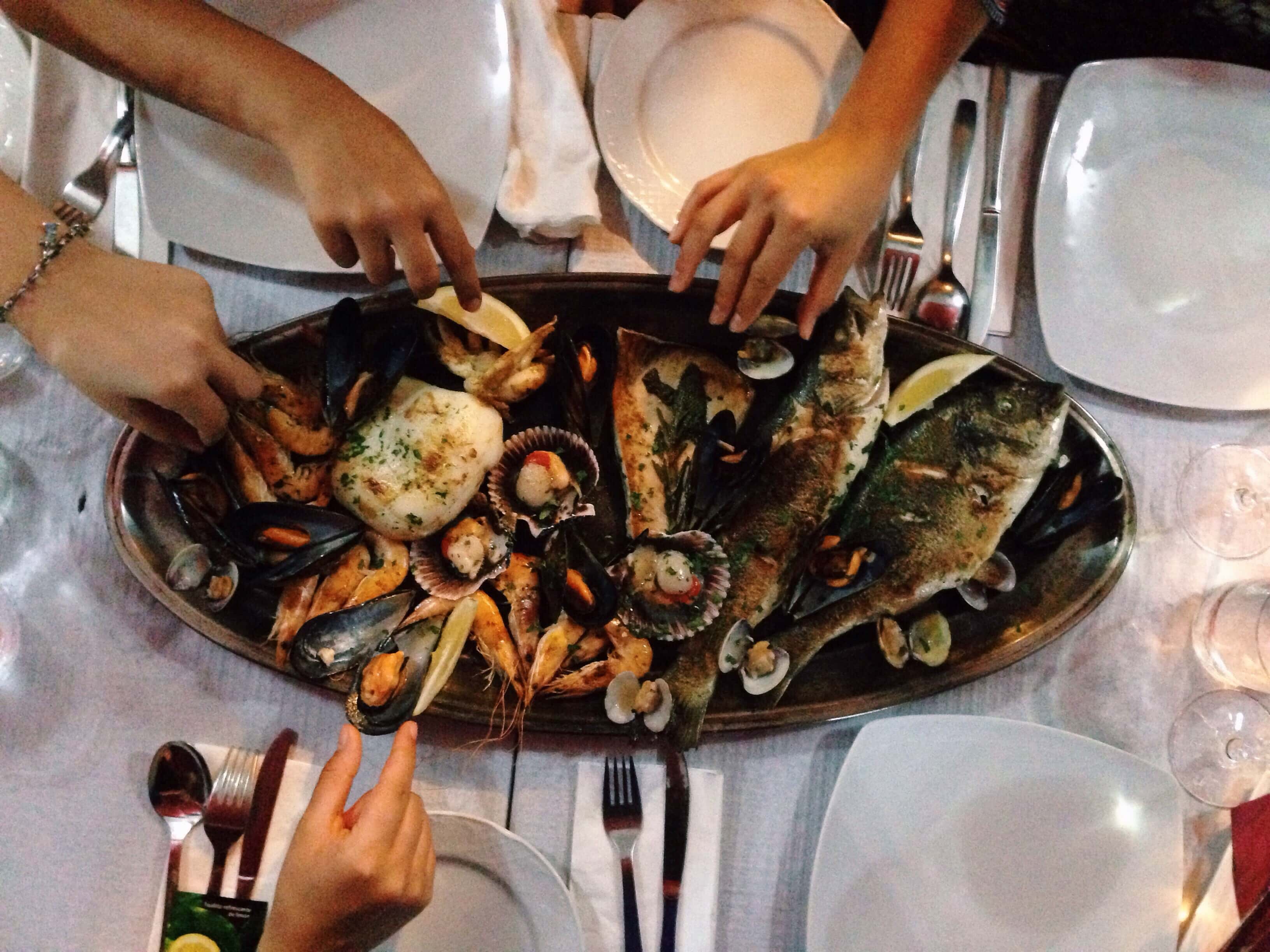 Parrillada de pescado y mariscos (para 2 pers.)