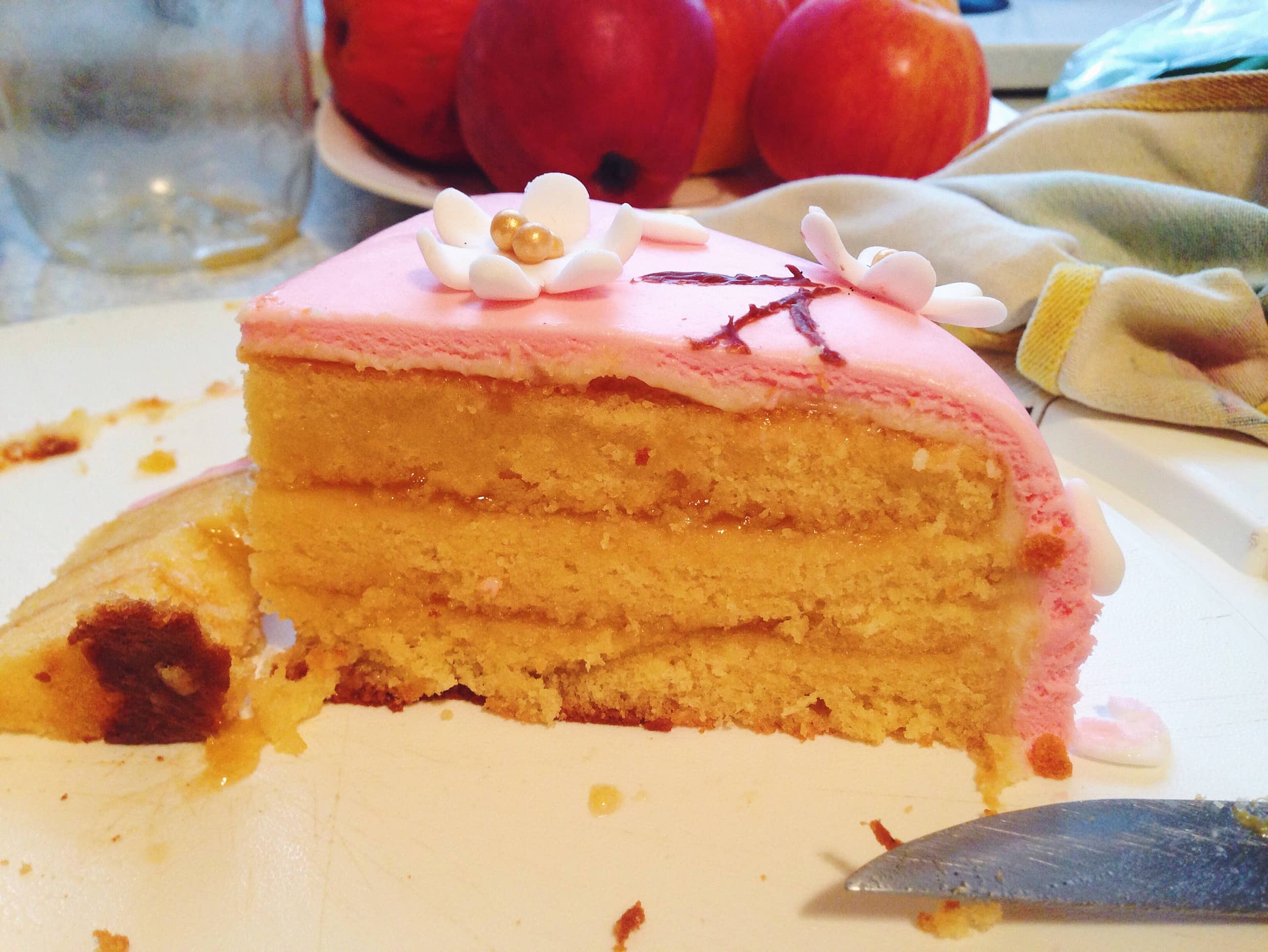 Sachertorte Anschnitt