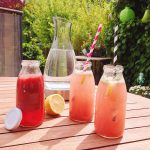 Rhabarbersirup als Schorle