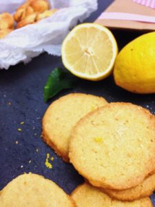 Mandel Zitronen Shortbread