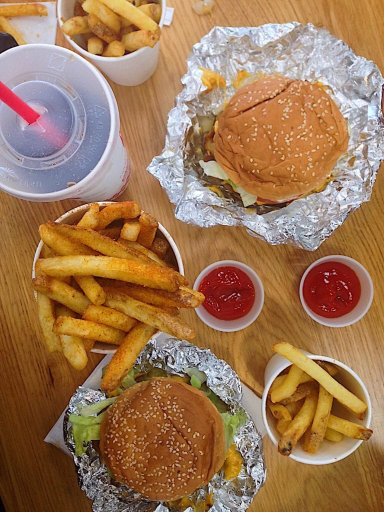 London Five Guys Burger