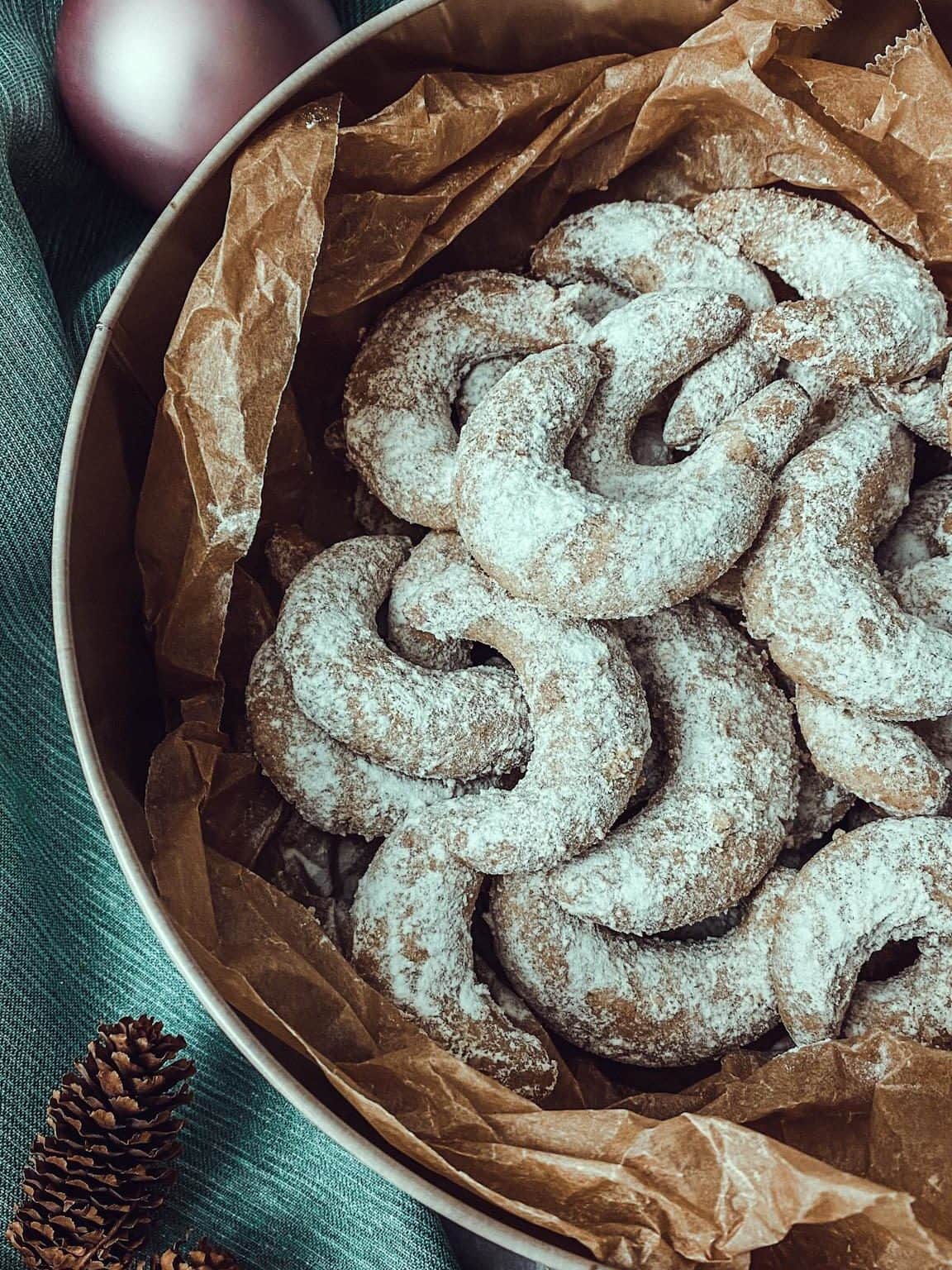 Vegane Vanillekipferl und Spekulatiuskipferl Rezept