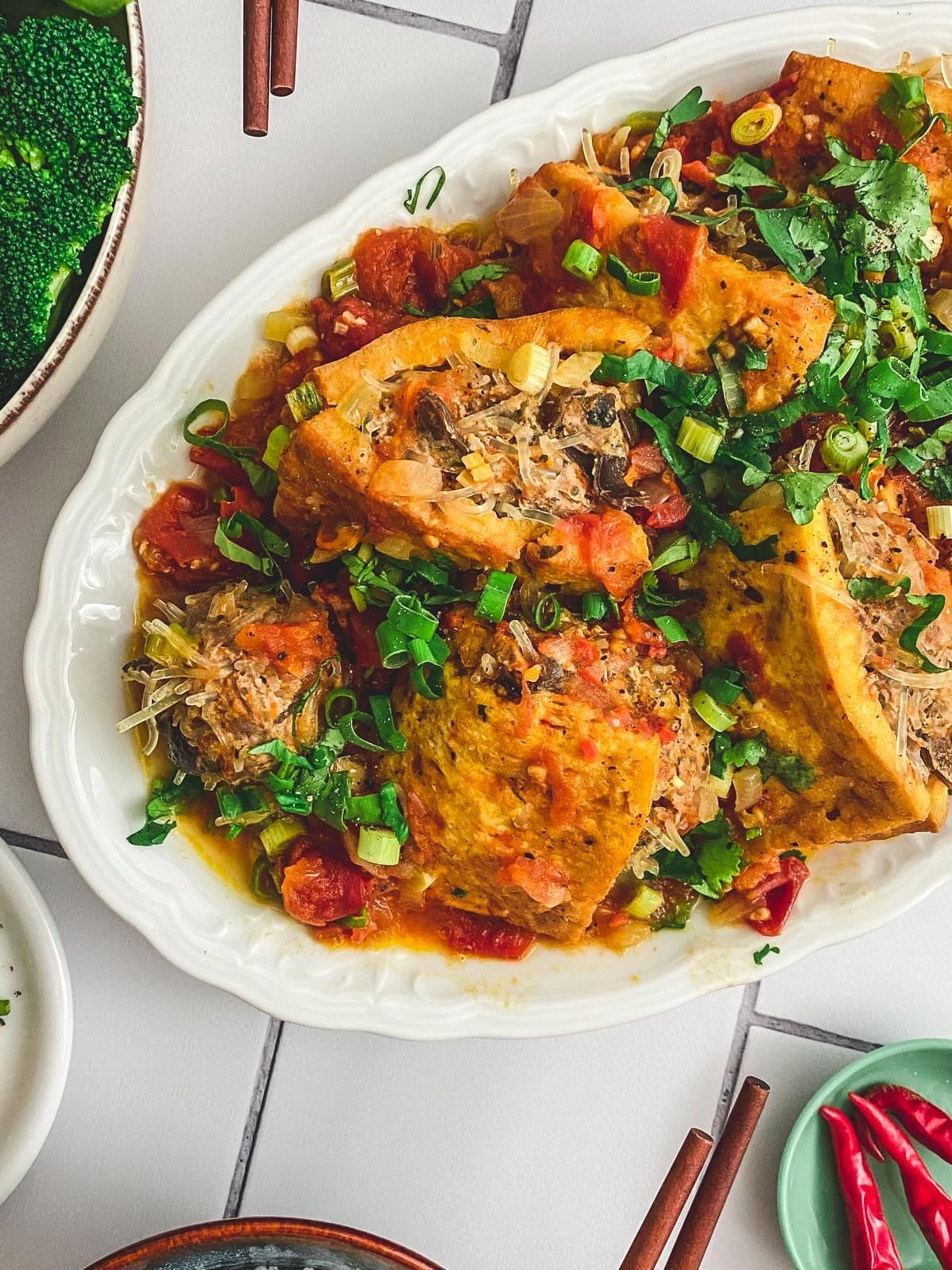 Đậu Phụ Nhồi Thịt – Gefüllter Tofu mit Hack: Die Deluxe-Variante für ...