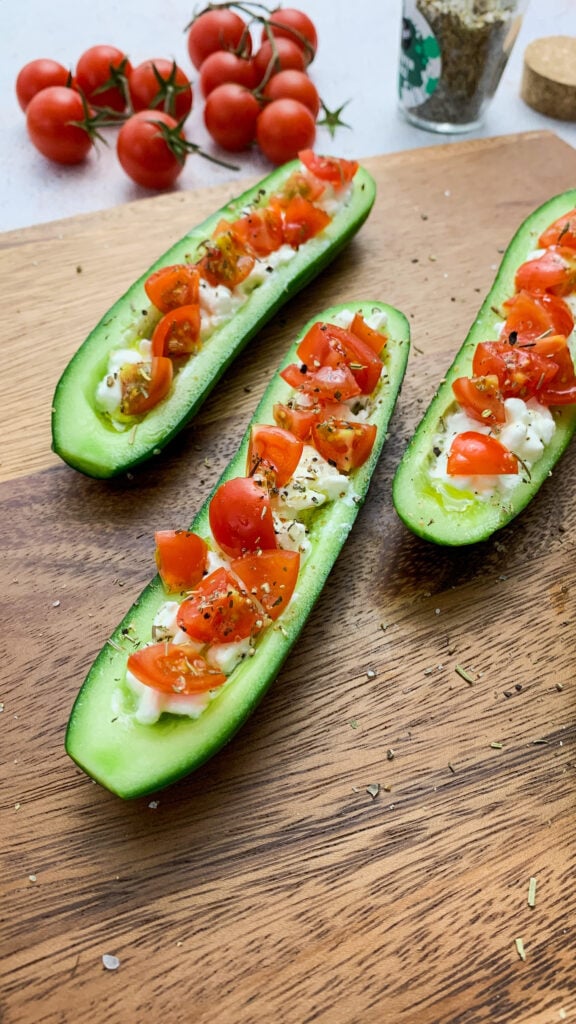 High Protein Gurkenschiffchen Rezept