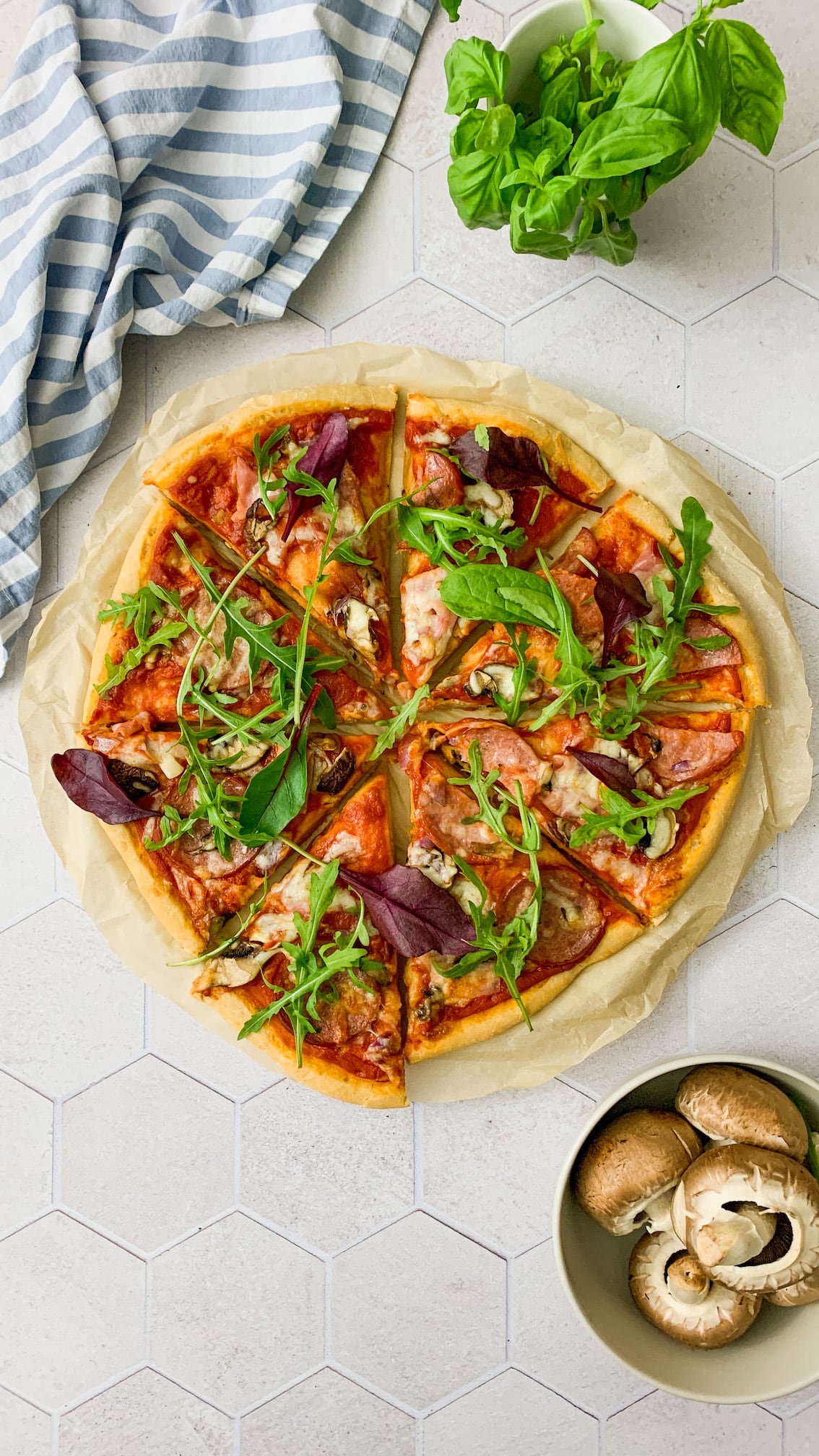 High Protein Pizza Schinken