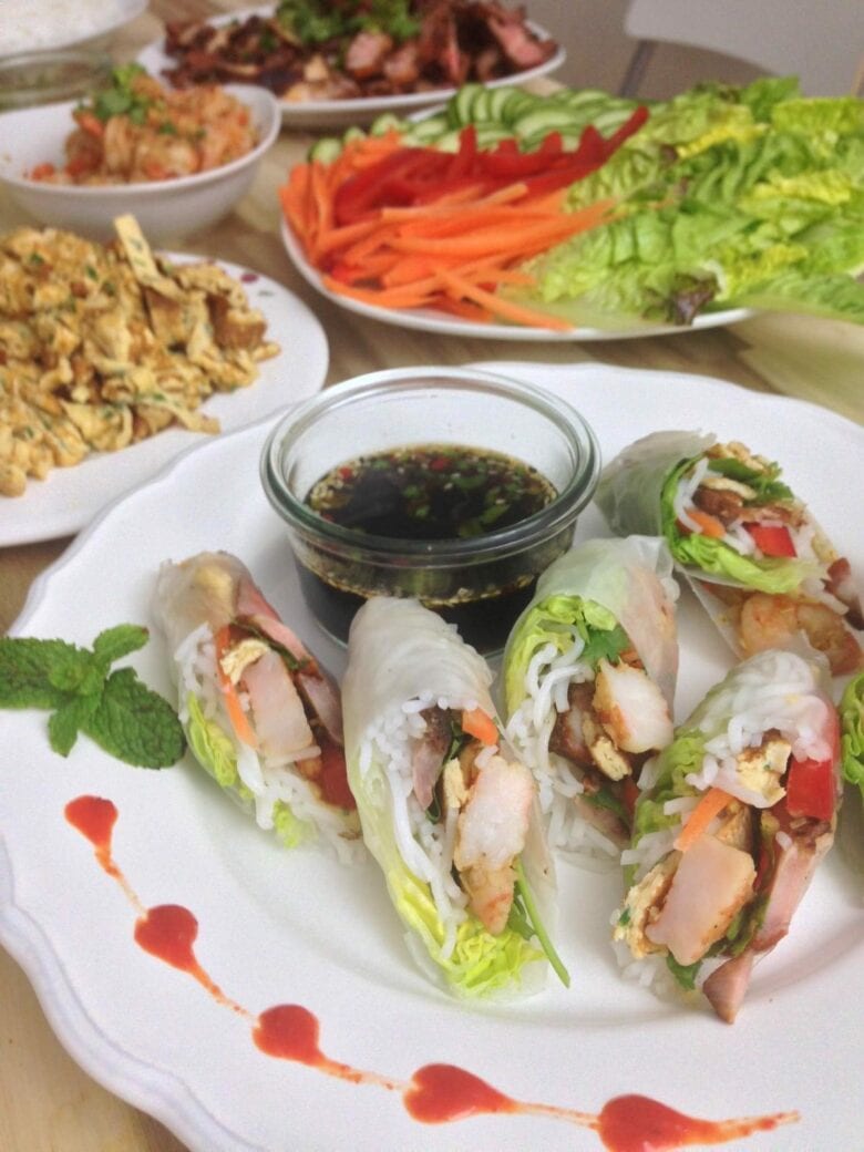 Rezept für vietnamesische Sommerrollen