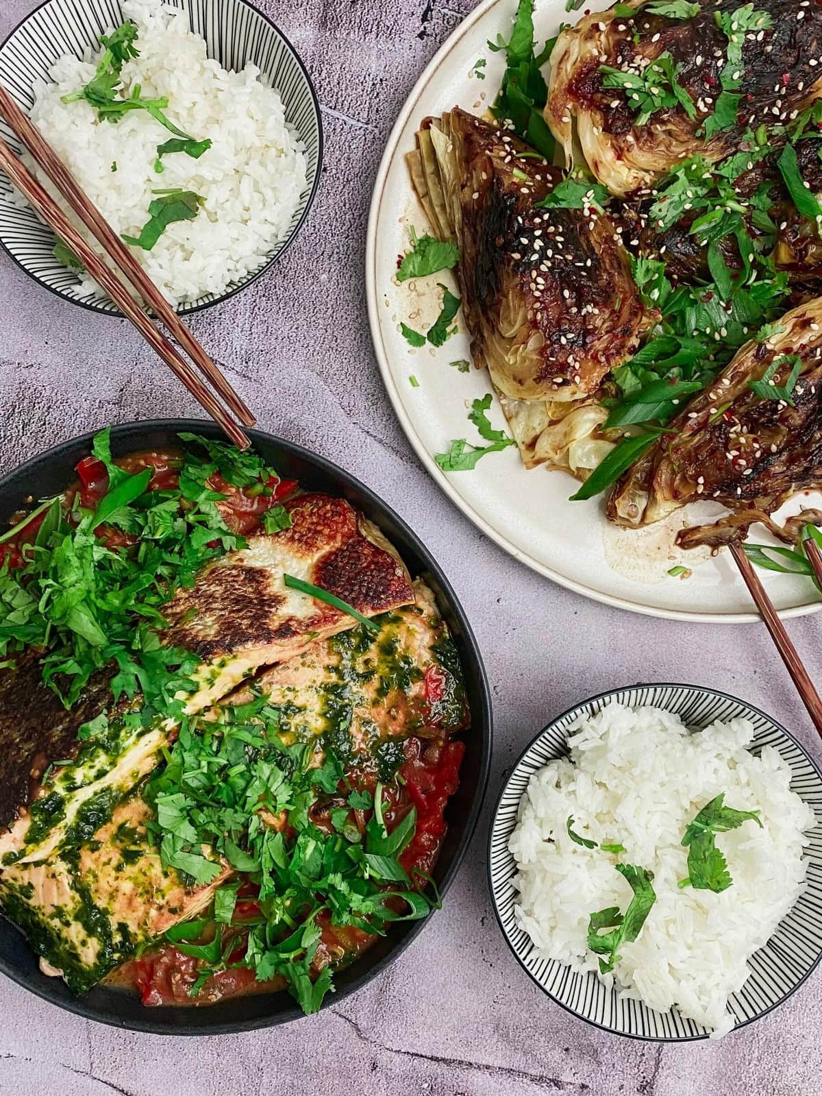 Gebratener Lachs mit Tomaten und Bärlauch - Mimi &amp; Rose Food Love