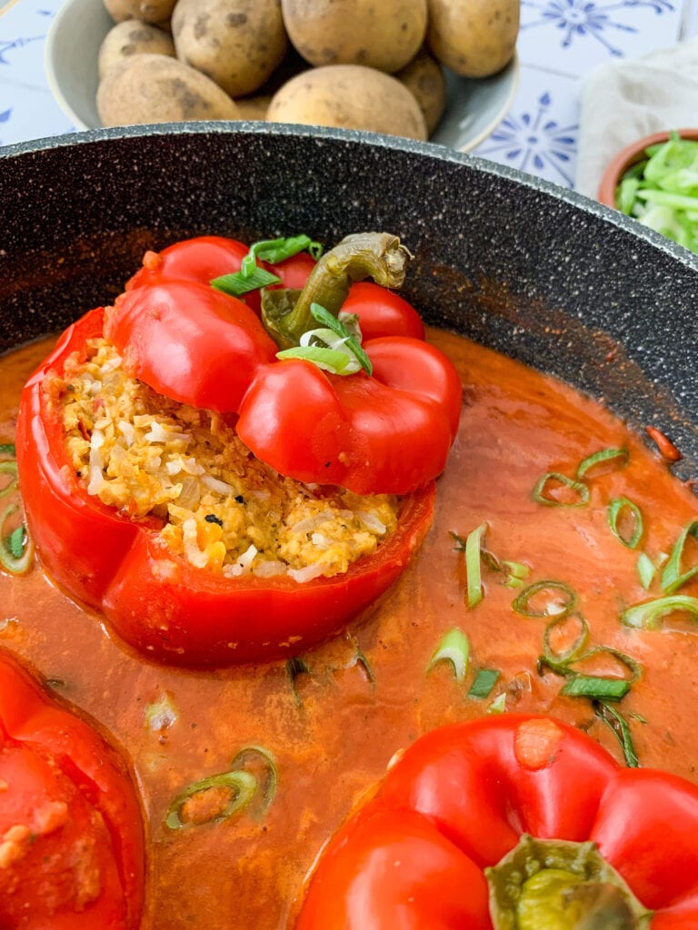 Gefüllte Paprika mit Hack