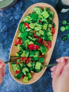 Rezept Smashed Cucumber Salad