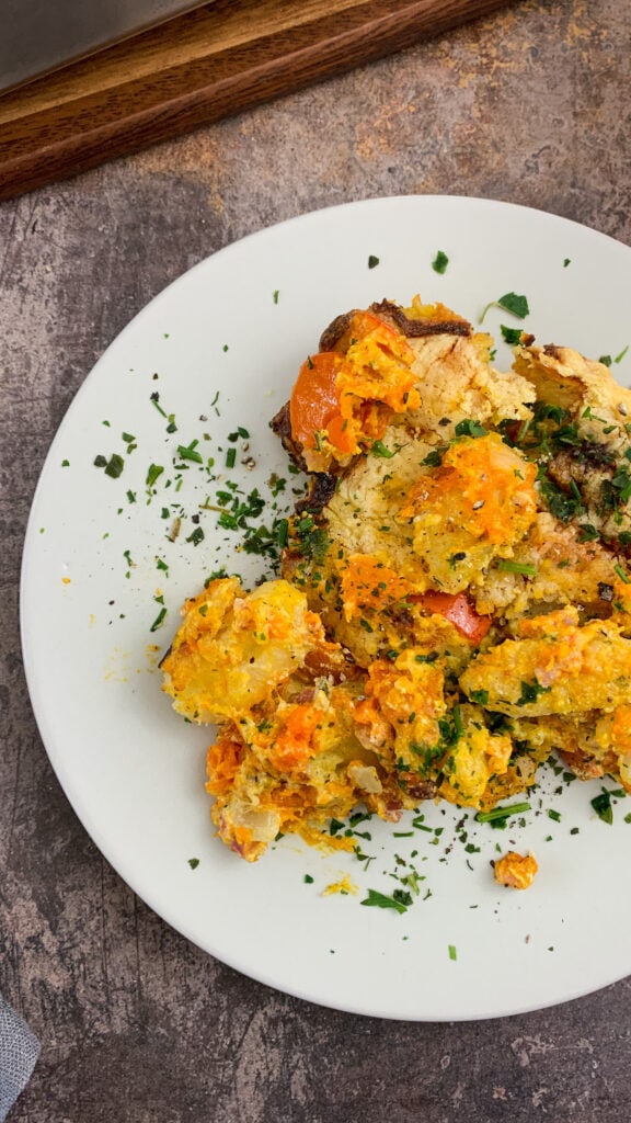 Kürbis-Schinken-Gnocchi Auflauf