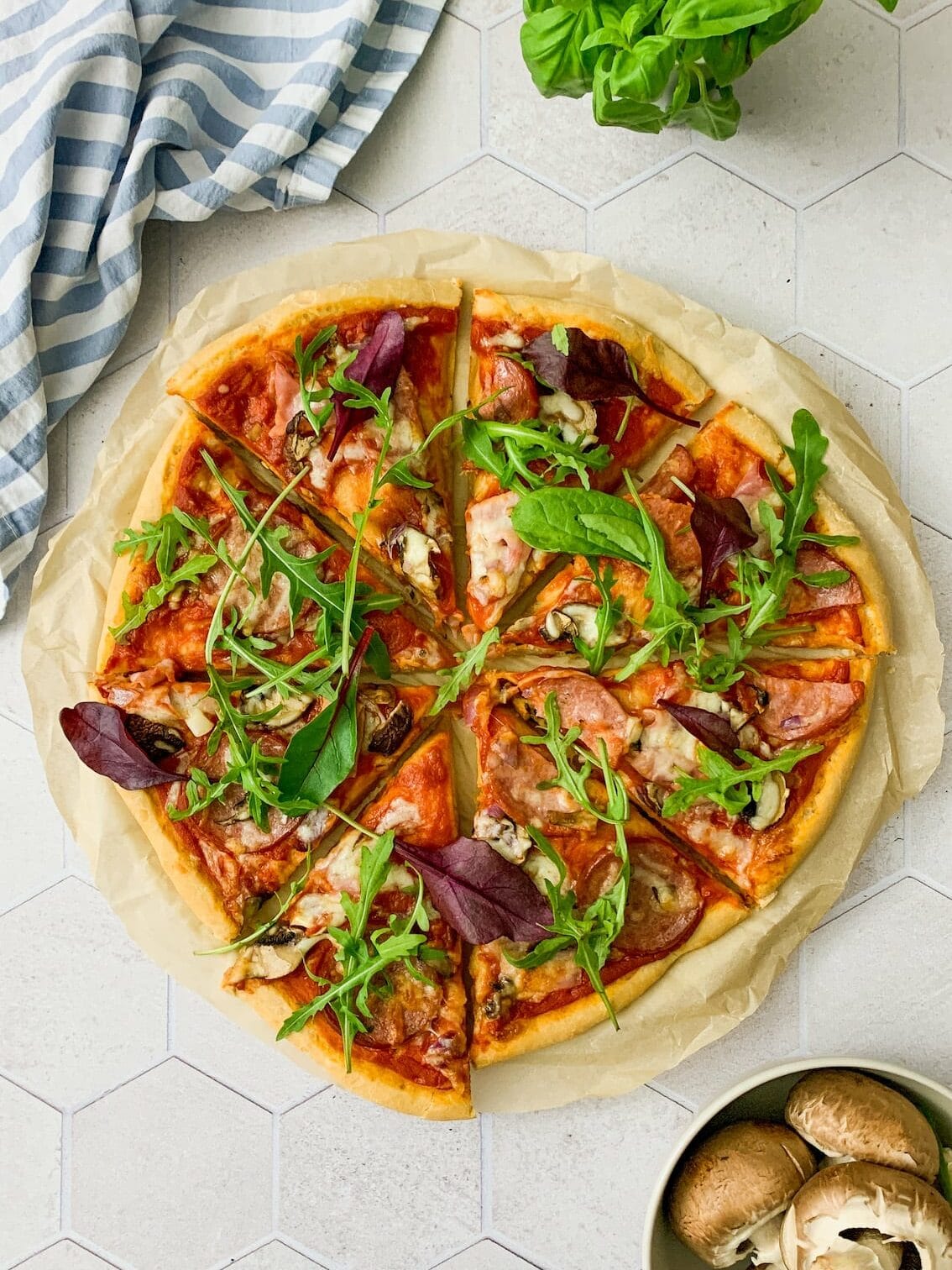 High Protein Pizza Schinken