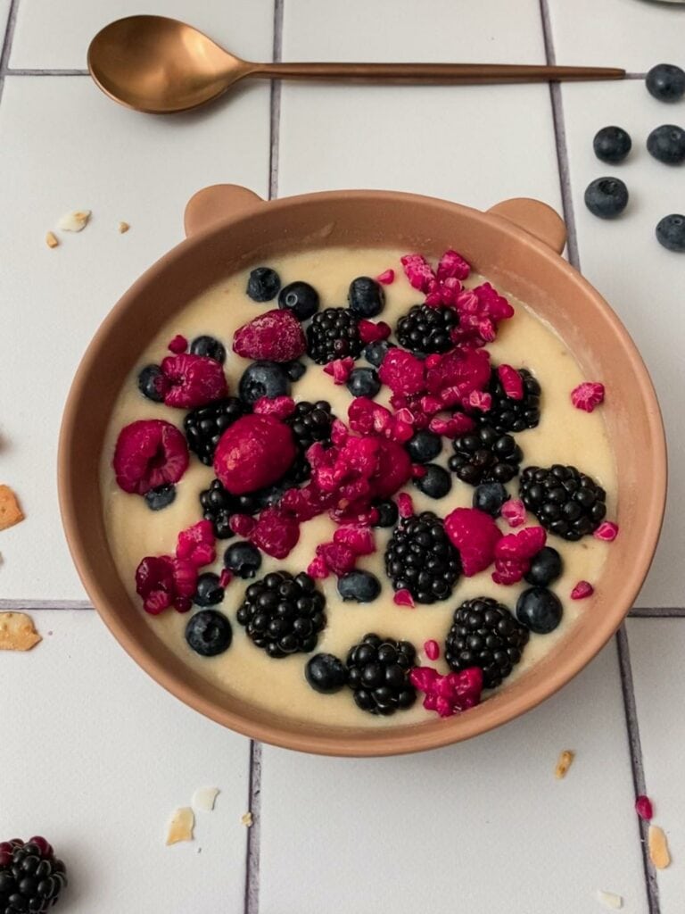 Falscher High Protein Grießbrei ohne Kochen