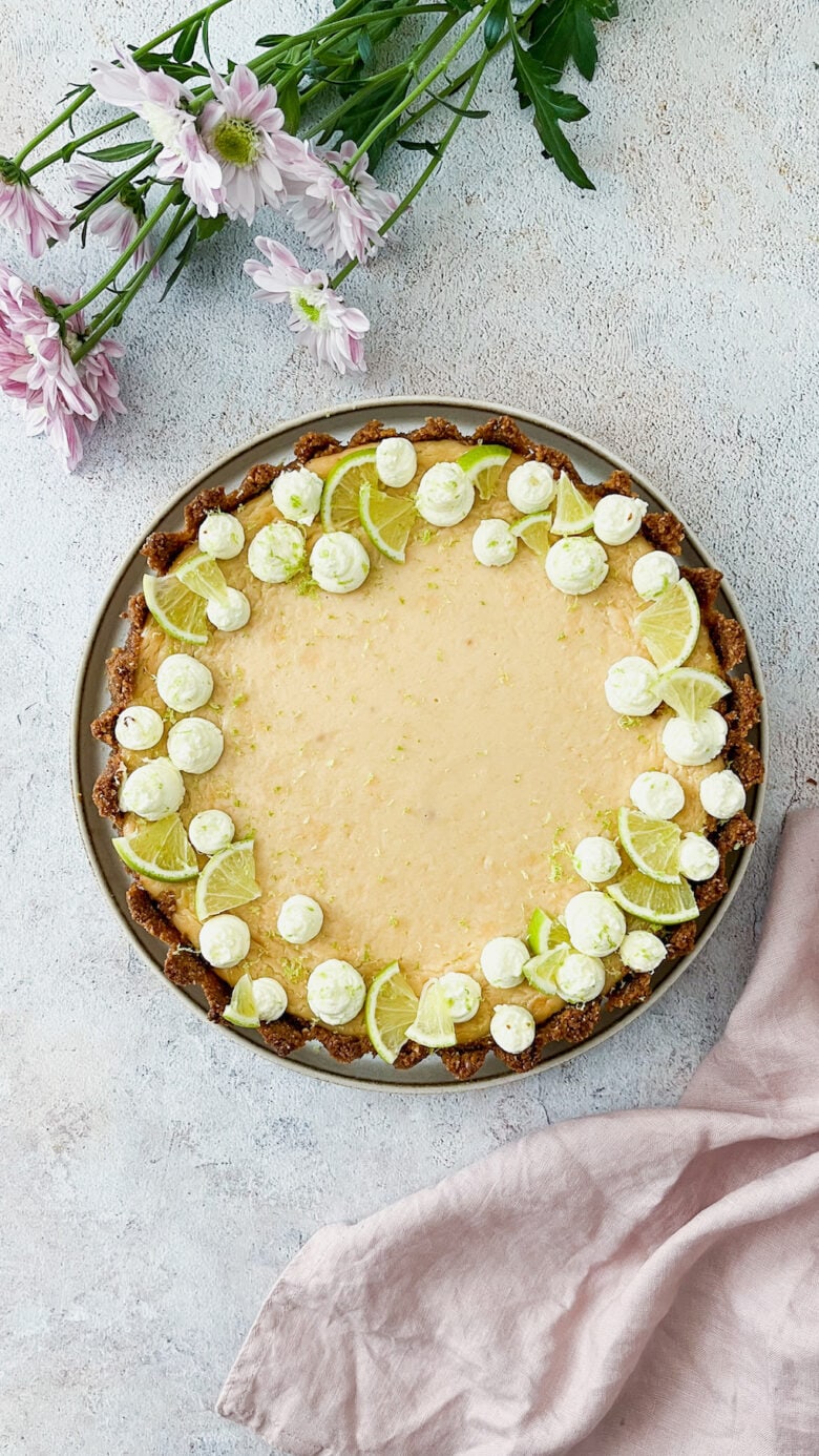 Key Lime Pie mit Keksboden