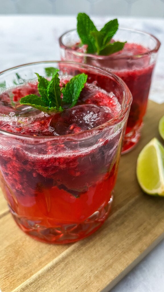 Himbeer-Mojito alkoholfrei
