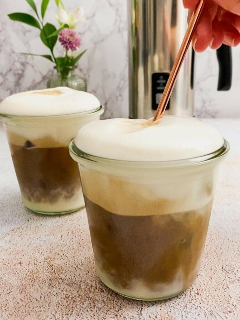 Schnelles und einfaches Eiskaffee-Rezept