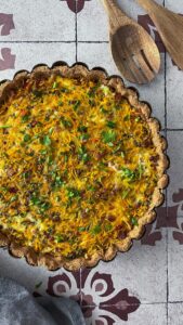 Kürbisquiche mit Speck