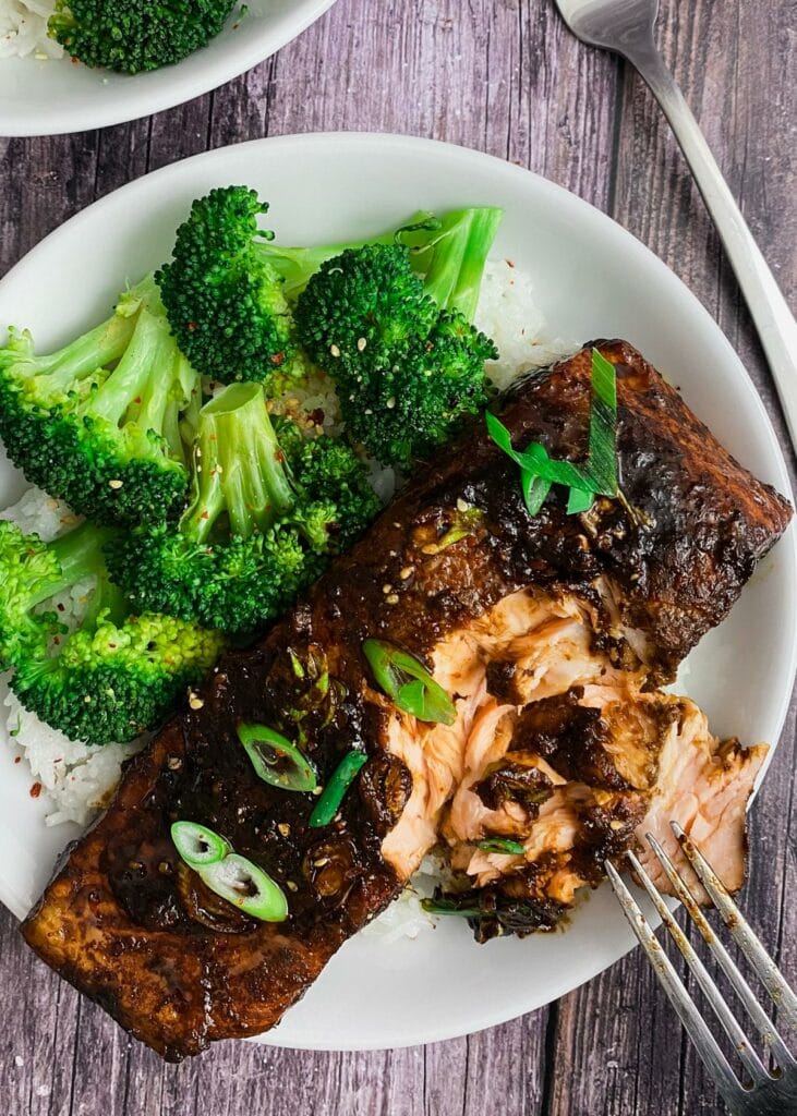 Teriyaki-Lachs einfach asiatisch kochen, schnelle Feierabendküche