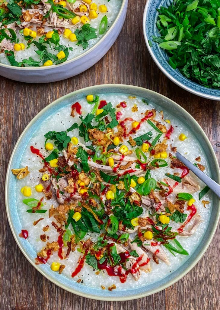 Cháo Gà, vietnamesische Reissuppe mit Hühnchen - einfaches, authentisches Rezept