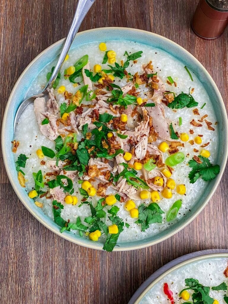 Cháo Gà, vietnamesische Reissuppe mit Hühnchen - einfaches, authentisches Rezept