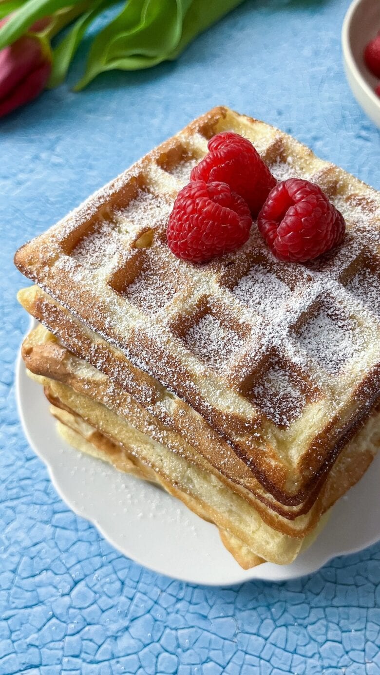 Protein Waffel mit Quark zuckerfrei