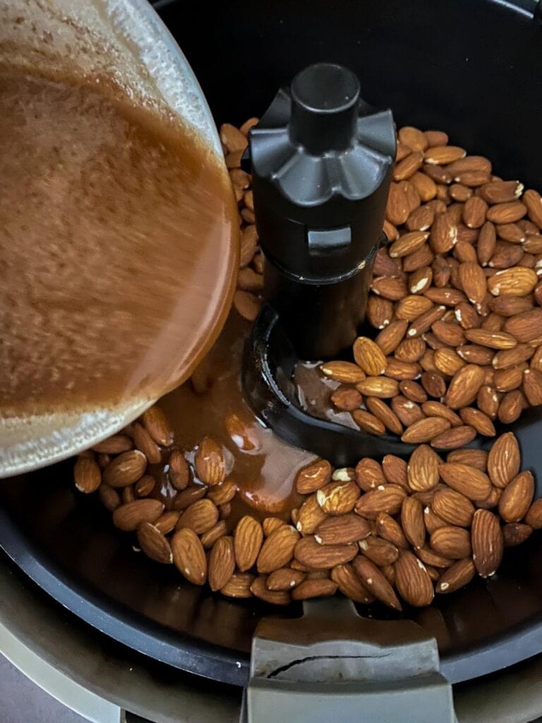 Gebrannte Mandeln aus der Heißtluftfritteuse - einfaches Rezept