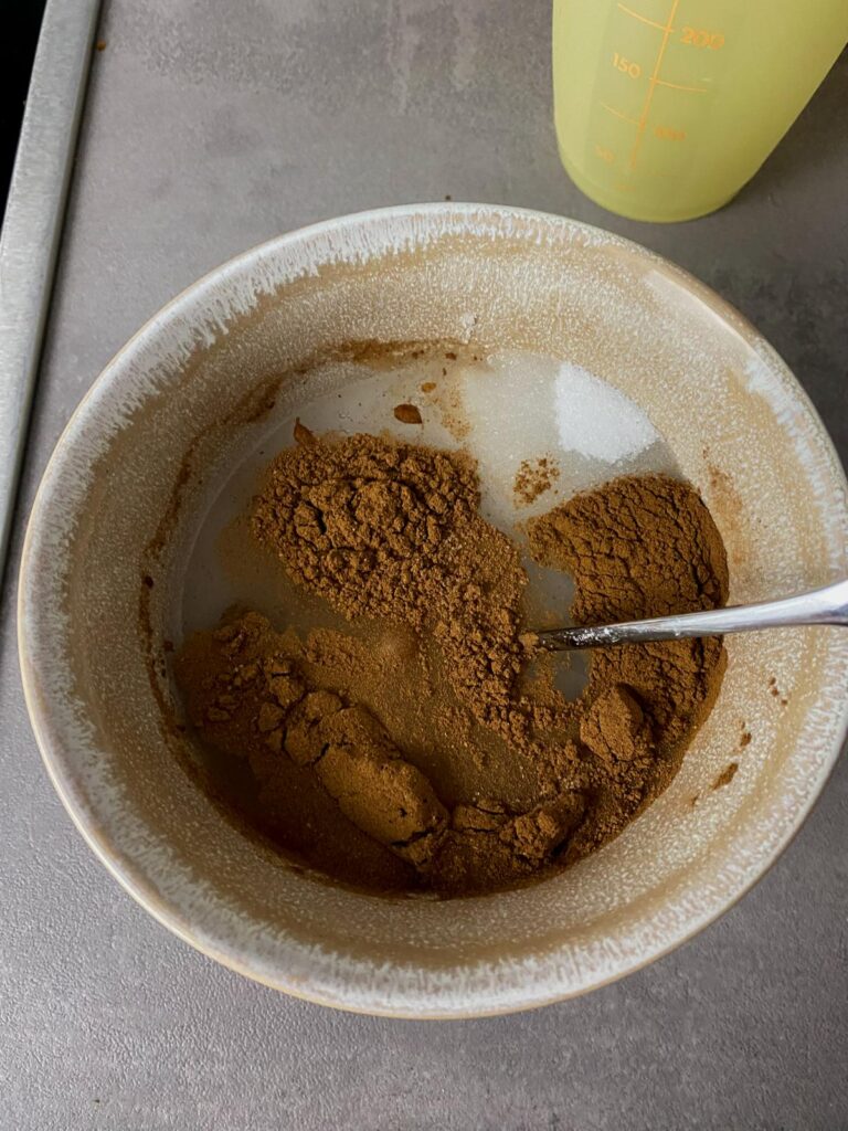 Zucker-Gewürzmischung für gebrannte Mandeln
