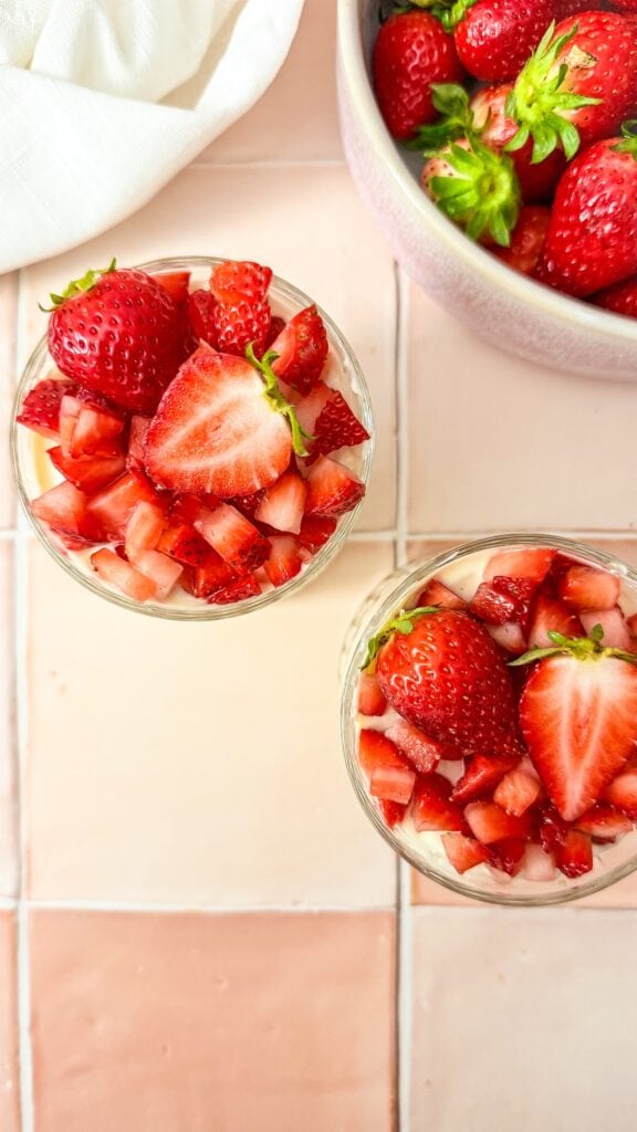 Zuckerfreies Erdbeer Tiramisu