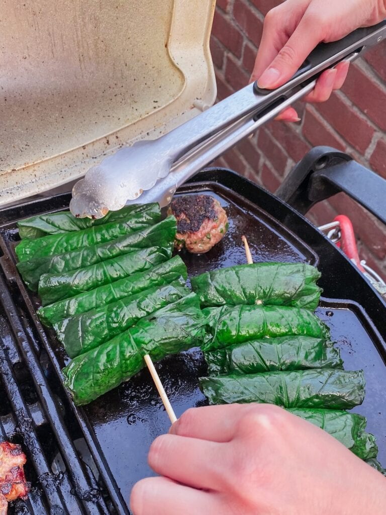 Chả Lá Lốt - vietnamesische Hackfleichröllchen in Pfefferblättern