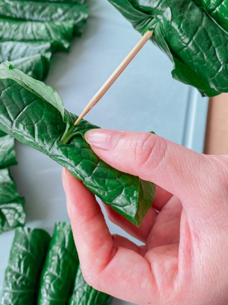 Chả Lá Lốt - vietnamesische Hackfleichröllchen in Pfefferblättern