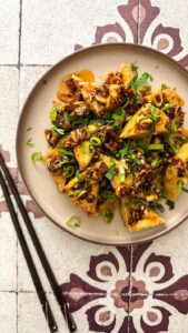 Crispy Garlic Tofu Airfryer