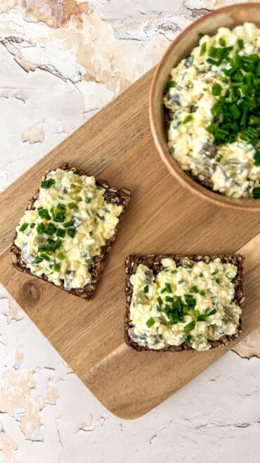Eiersalat ohne Mayonnaise