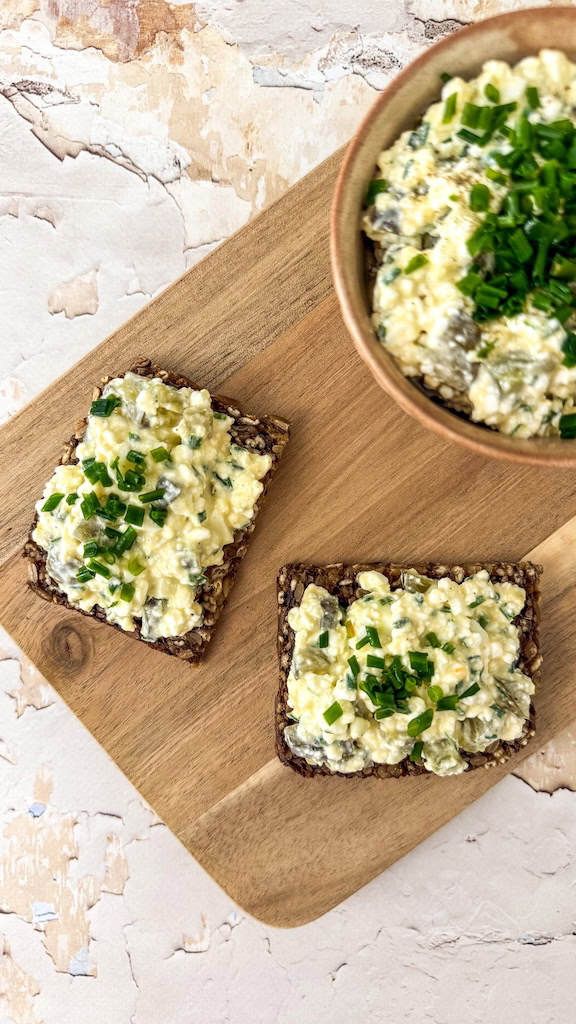 Eiersalat ohne Mayonnaise