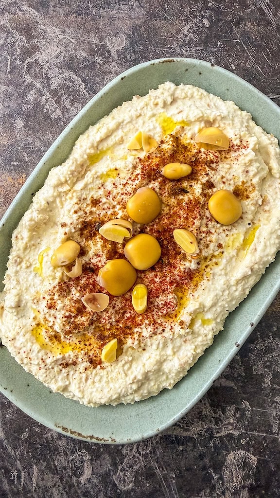 Lupinen Hummus selber machen